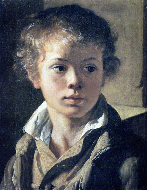 Василий Тропинин - Портрет Арсения Тропинина, сына художника (ок.1818).